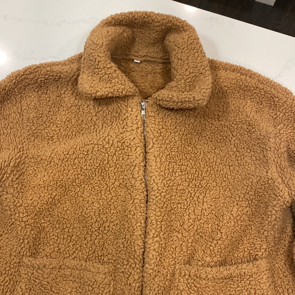 Cozy Full Zip Oversize Sherpa Jacket/Sweater - Picture 2 of 5